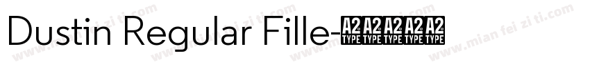 Dustin Regular Fille字体转换